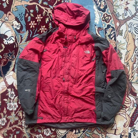 Vintage The North Gore Tex XCR Summit Series Two Tone Red/Gray Mens Xl Shell - Picture 1 of 12